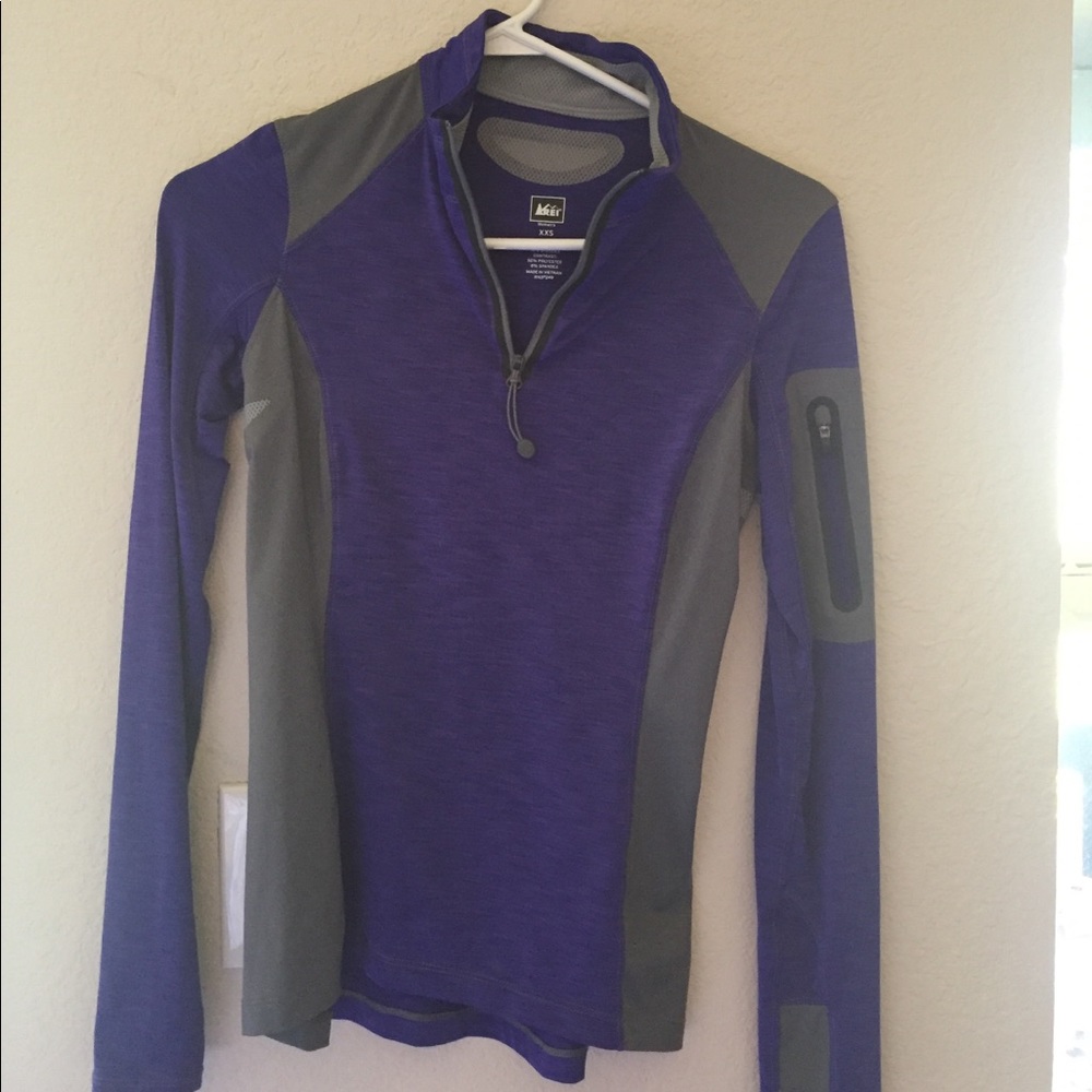REI XXS purple athletic pullover
